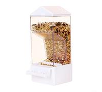 ComfyHarbor Mangeoire automatique pour oiseaux, grande capacité 350 g, récipient alimentaire transparent, avec tiroir anti-déversement, mangeoire à grains en acrylique ABS pour perroquet, ensemble