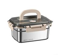 ComfyHarbor Meal Prep Boîte en acier pour travail de bureau 12 x 25 cm