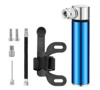 ComfyHarbor Mini pompe à vélo portable avec support - Cadre en alliage d'aluminium - 120 PSI - Haute pression - Pour valve Presta forSchrader - Pour vélo de route et VTT (noir)