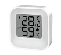 ComfyHarbor Mini thermomètre hygromètre électronique LCD avec mesure élevée ± 1 °C et humidité ± 3 % RH - Indicateur de confort d'air pour une utilisation en intérieur (blanc)