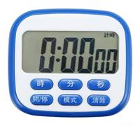 ComfyHarbor Minuteur numérique en plastique 24H Grand écran LCD Rouge