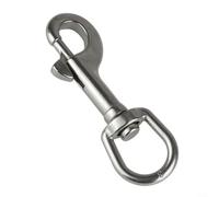 ComfyHarbor Mousqueton à ressort pivotant en acier inoxydable 316, boucle à ressort pour la plongée sous-marine, pour animal domestique, drapeau, tente de camping (91 mm)