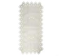 ComfyHarbor Nappe rectangulaire en dentelle - En polyester brodé - Pour table basse et table basse - Lavable - Résistante à la chaleur - Style européen creux (10)
