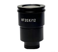 ComfyHarbor Oculaire de microscope stéréo, WF10X/20/22 WF20X/10/12, angle de vision élevé, champ large, boîtier en métal avec interface 30 mm, pour observation de laboratoire (WF20X/12)