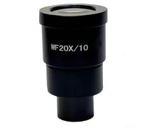 ComfyHarbor Oculaire de microscope stéréo, WF10X/20/22 WF20X/10/12, angle de vision élevé, champ large, boîtier en métal avec interface 30 mm, pour observation de laboratoire (WF20X/10)