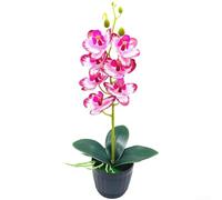 ComfyHarbor Orchidée en Soie Imprimée 3D Couleur Vive Décoration