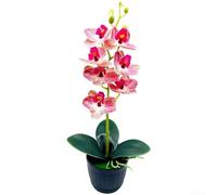 ComfyHarbor Orchidée en Soie Imprimée 3D Couleur Vive Décoration