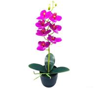 ComfyHarbor Orchidée en Soie Imprimée 3D Couleur Vive Décoration