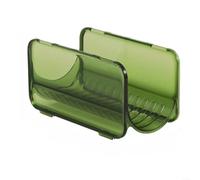 ComfyHarbor Organisateur de porte-gobelet empilable | Étagère de rangement en plastique transparent avec large ouverture, bord lisse
