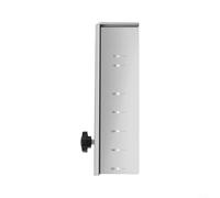 ComfyHarbor Outil de gabarit réglable en alliage d'aluminium pour installation de poignée de porte de placard de cuisine, positionneur de montage mural télescopique avec motifs de 2/6 trous