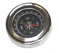 ComfyHarbor Outil de navigation portable en acier inoxydable, pour boussole, pour le camping en plein air, la randonnée, outil de navigation en métal, avec cadran de 60 mm, pour une recherche précise
