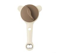 ComfyHarbor Ouvre-bocal réglable 4 en 1 en acier inoxydable, pour bouteilles de cuisine, canettes et bocaux, engrenages antidérapants pour couvercles de 2,5 cm à 9 cm, gris et
