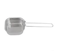 ComfyHarbor Panier à pâtes en acier inoxydable 304, pour passoire à spaghetti, panier à frire, passoire en maille de cuisine, avec poignée étendue, bords lisses (A)