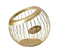 ComfyHarbor Panier de rangement en métal pour capsules de café | Construction en fer, design à cadre ouvert pour un accès facile, accessoire de station de café de cuisine