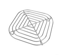 ComfyHarbor Panier de rechange pour friteuse à air Crispi FN101, grille de cuisson en acier inoxydable 304, 20 x 20 cm, passe au lave-vaisselle, pour frire, rôtir, argenté