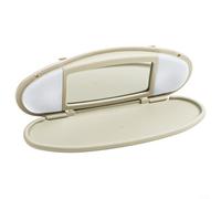 ComfyHarbor Pare-soleil beige pour miroir de courtoisie R55 R56 R60 2007-2014, pare-soleil de rechange en plastique ABS avec lentille miroir intégrée, pour une installation facile