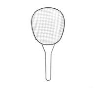 ComfyHarbor Passoire en maille d'acier inoxydable, avec long manche, 30 x 14 cm, écumoire de cuisine, pour pâtes, riz, haricots, tamis fin, pour drainer l'huile, l'eau, argent (fin)