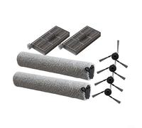 ComfyHarbor Pièces de rechange pour aspirateur Aqua10, X50s Pro Master, Matrix10 et MATRIX 10 pour aspirateur Ultra Robot, 4 brosses latérales, 2 filtres HEPA, 2 rouleaux serpillères