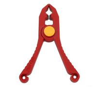 ComfyHarbor Pince à ressort isolée, 1000 V, outil à main d'électricien de sécurité VDE, support de câble anti-magnétique, avec tête ronde, 15 cm, rouge