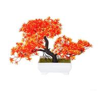 ComfyHarbor Plante artificielle en pot de pin 25 cm Violet vif Décor | Sept choix de couleurs, design résistant à la décoloration, structure légère, adapté au bureau, dépoussiérage facile