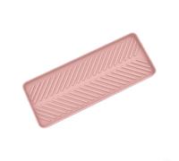 ComfyHarbor Plateau de rangement d'évier en silicone, pour cuisine et salle de bain, porte-éponge avec lignes surélevées pour un séchage efficace, tapis de rangement flexible, passe au lave-vaisselle