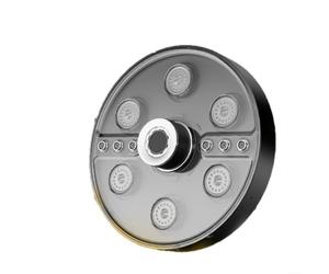 ComfyHarbor Pommeau de douche à effet pluie noir de 17,8 cm avec technologie de surpression, 5 modes de pulvérisation, y compris pluie et bulle, design ABS rotatif à 360° pour salle de bain moderne