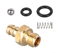 ComfyHarbor Pompes de nettoyage haute pression pour injecteur de savon 190593GS 190635GS 203640GS, ardillon en laiton avec filetage mâle 1/8"-27, boule de valve et kit de pièces de rechange
