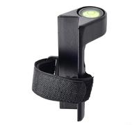 ComfyHarbor Poteau de centrage vertical portable à angle droit avec sangle, niveleur à bulle en alliage d'aluminium pour enquête de bâtiment, alignement de tuyaux de plomberie, 8,5 cm (noir)