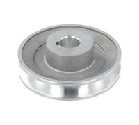 ComfyHarbor Poulie de moteur à rainure unique en aluminium de type A pour compresseurs d'air, roue de courroie de 100 mm de diamètre avec alésage de 19 mm/24 mm et rainure de clavette de 6 mm/8 mm