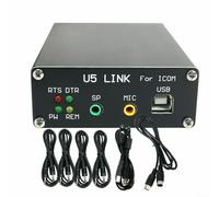 ComfyHarbor Pour U5 Link, pour connecteur radio ICOM, avec interface d'alimentation DIN8-DIN8/DIN13-DIN8, puce USB FT-232RL, isolation photoélectrique complète, compatibilité avec télécommande PTT et
