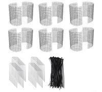 ComfyHarbor Protecteurs de plantes en fil métallique, cage de poulet pour plantes, barrière pour animaux de jardin, protège les arbustes et les légumes contre le grignotage, protection extérieure (C)