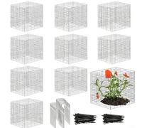 ComfyHarbor Protection pour plantes, cage en maille métallique pour plantes, barrière pour animaux de jardin, protège les arbustes et les légumes contre le grignotage, protection extérieure (B)