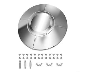 ComfyHarbor Protection réflecteur en aluminium pour chauffage de terrasse en forme de parapluie avec haute efficacité thermique, design résistant aux intempéries pour faciliter le nettoyage (4 + 1