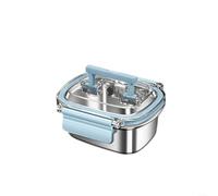ComfyHarbor Récipient de conservation alimentaire en acier inoxydable, avec couvercle, design épais, pour réfrigérateur, boîte à déjeuner étanche, pour la préparation des repas, l'école, le bureau à