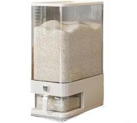 ComfyHarbor Récipient hermétique de stockage de riz, poubelle à farine scellée de 5 kg avec distributeur One-Touch pour l'organisation de la cuisine, conservation des aliments en PET anti-poussière