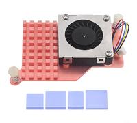 ComfyHarbor Refroidisseur actif pour Raspberry Pi 5, dissipateur thermique en cuivre pur avec ventilateur PWM, ventilateur radial pour la gestion thermique du processeur, 5 V DC 4 broches pour