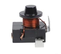 ComfyHarbor Relais de compresseur de réfrigérateur, démarreur à condensateur marteau à 3 broches pour systèmes de refroidissement HP, pièce de rechange en plastique noir 24 x 30 x 32 mm (1/6 HP 125 W)