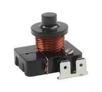 ComfyHarbor Relais de compresseur de réfrigérateur, démarreur à condensateur marteau à 3 broches pour systèmes de refroidissement HP, pièce de rechange en plastique noir 24 x 30 x 32 mm (1/3 HP 250 W)