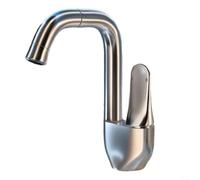 ComfyHarbor Robinet de salle de bain, chaud et froid, robinet rotatif multifonctionnel, pour évier de cuisine, robinet mitigeur en laiton avec aérateur en mousse souple, bec pivotant à 360 degrés