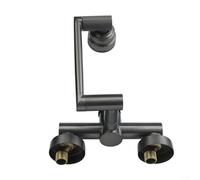 ComfyHarbor Robinet mural en acier inoxydable, pivotant à 360 degrés, robinet mitigeur eau chaude et froide, pour évier de cuisine ou lavabo de salle de bain, construction 304, designs contemporains
