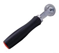 ComfyHarbor Rouleau de compactage de réparation de pneus avec poignée en bois et caoutchouc, outil d'application de patch en acier inoxydable pour voiture, camion, moto, 7 mm, 20 mm, 44 mm (poignée en