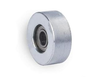 ComfyHarbor Rouleau d'estampage pour roue d'impression continue pour scelleuse de courroie FR1000 FR900, métal 50 mm de diamètre extérieur 13 mm ID lisse à rayures (roue de gaufrage)