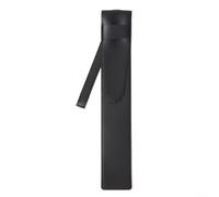 ComfyHarbor Sac à baguettes en cuir synthétique avec coutures renforcées pour une protection et un rangement portable, design léger et épuré pouvant contenir différentes tailles pour batteurs (noir)
