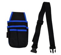 ComfyHarbor Sac de rangement robuste pour outils d'électricien avec ceinture réglable 15 poches en toile (bleu)