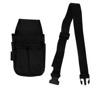 ComfyHarbor Sac de rangement robuste pour outils d'électricien avec ceinture réglable 15 poches en toile (noir)