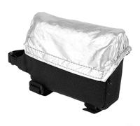 ComfyHarbor Sac étanche pour tube supérieur de vélo, 1000D en polyester avec couvercle à rabat, design étroit de 5 cm pour vélo de route, sangle à dégagement rapide, noir, 15 x 5 x 12,5 cm