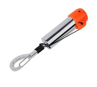 ComfyHarbor Shaker de signal de plongée sous-marine en acier inoxydable avec couvercle pour plus de sécurité, pour Dive Buddy Attention Getter, argent vert ou orange, 123 mm ou 152 mm (A)