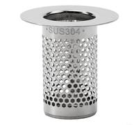 ComfyHarbor Siphon à cheveux 5,5 cm facile à nettoyer (A) | Acier inoxydable 304, résistant à la rouille, bords lisses, ajustement de 5 cm, utilisation dans la salle de bain et la