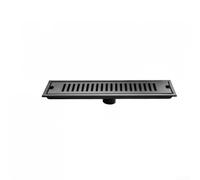 ComfyHarbor Siphon de sol en acier inoxydable noir, système de filtre double couche, avec piège à cheveux, pour salle de bain, cuisine, garage
