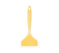ComfyHarbor Spatule large en silicone, résistante à la chaleur et antiadhésive pour spatule, pour œufs, crêpes, crêpes, crêpes, outil de cuisine à tête extra large, jaune, 25,5 cm